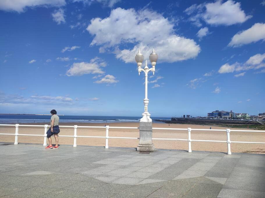 178A Mar De Gijon Apto Con Vistas ภายนอก รูปภาพ